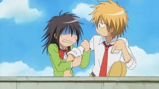 Usui Misaki First Kiss scene kaichou Wa MaidSama  Eng Dub [upl. by Robet]