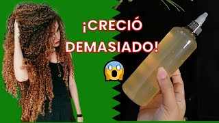 CÓMO HACER CRECER EL CABELLO RAPIDO  RETO CRECIMIENTO CON GEL DE LINAZA RESULTADOS😱 [upl. by Einattirb]