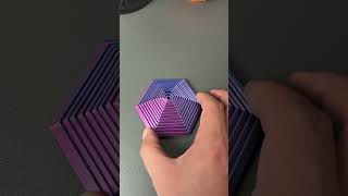 3D Printed hexagonal twist fidget spinner 3dprinting [upl. by Olaf]