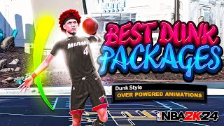 Best Dunks  Layup Package For ALL Builds in NBA 2K24 • Best Slasher Animations to Dunk More in 2K24 [upl. by Dnartreb961]