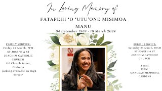 Misa Apo Fakafetai In Loving Memory of FATAFEHI O UTUONE MISIMOA MANU [upl. by Cathryn]