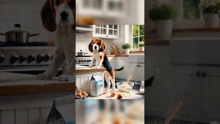 Puppy Unleashes Chaos in the Kitchen 🍽🐶 shorts [upl. by Eldreeda]