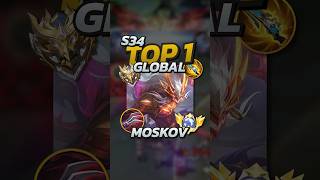 68 Winrate Moskov S34 Build Mobile Legends mobilelegends mlbb gaming [upl. by Limay747]