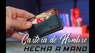 Cartera de Hombre hecha a Mano en cuero Italiano [upl. by Anaeirb]