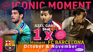 BARCELONA RONALDINHO ROMARIO amp GUARDIOLA ICONIC MOMENT 🎁x1 SHOT  PES MOBILE 2021 efootball [upl. by Anileuqcaj]