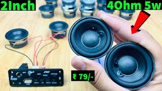 2 Inch 4ohm 5w Woofer speaker 4ohm 5w or 3w  ​⁠Electronicsproject99 [upl. by Samara]