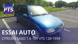 TEST  CITROEN SAXO VTS 16 16V 120 1999  FRANCE [upl. by Eyde574]