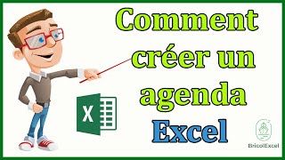 Comment créer un agenda sur Excel [upl. by Adnilahs]