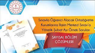 LGS Şubat Ayı Örnek Soruları 2023  2023 Şubat Ayı Örnek Sorular 2023 [upl. by Ttennej]