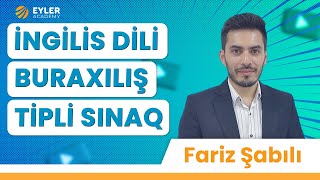 ✅❗️👉🏻İNGİLİS DİLİ BURAXILIŞ TİPLİ SINAQFARİZ ŞABILI [upl. by Nilved]