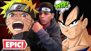 GOKU VS NARUTO épicas batallas de rap del REACCIÓN GOKU NARUTO [upl. by Griswold681]