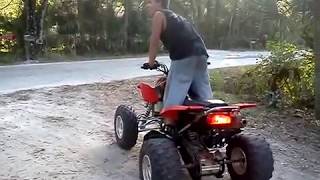 4 wheeler crash [upl. by Helsa]