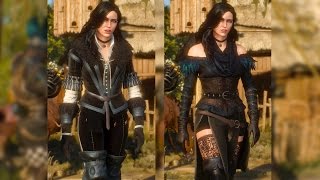 Yennefer Original amp Alternative Look DLC Geralt Meets Yen Witcher 3 [upl. by Neersan]