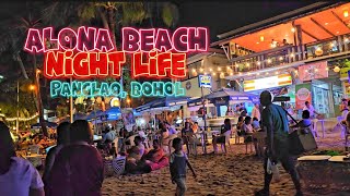 Alona Beach Nightlife  Panglao Bohol [upl. by Adnohryt]