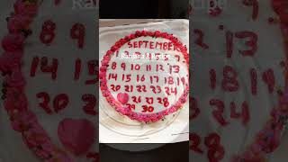 Bento calendar cake cake video decoration [upl. by Tallu]