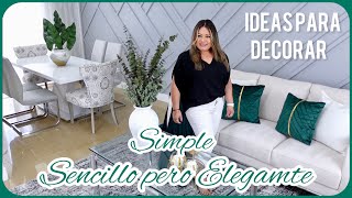 IDEAS PARA DECORAR LA SALA Y EL COMEDOR EN TONES NEUTRALES Y VERDE 🌿 DECORANDO CON SHEIN [upl. by Foy]