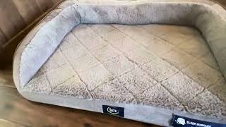 Serta Ortho Quilted Couch Pet Bed Review [upl. by Elianore43]