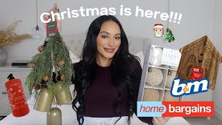 Its Christmas 🎄✨ HUGE BampM and Home bargains haul Christmas decor 2024 [upl. by Anwahsiek]