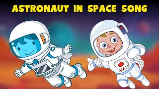 Little Astronaut Song for kids 🪐 Children Planets Nursery Rhymes  Sun Moon rocket 🚀 and Stars [upl. by Marchall]