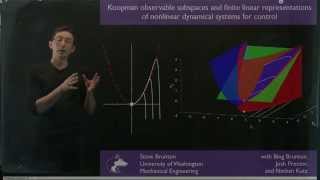 Koopman Observable Subspaces amp Finite Linear Representations of Nonlinear Dynamics for Control [upl. by Lacim]