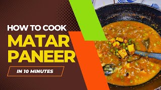 Matar paneer at home  5 minute paneer recipe  hotel style paneer matar matarpaneer [upl. by Stefanac]