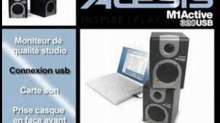 Enceintes Alesis M1 Active 320 USB La Boite Noire [upl. by Adnohsel]