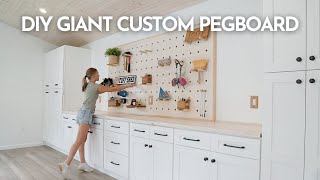 DIY Giant Custom Pegboard [upl. by Notserk]