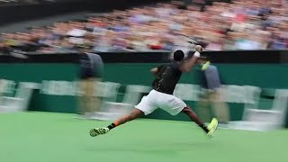 Gael Monfils 25 Impossible Sprints That Shocked The Tennis World Super Speed [upl. by Ziegler]