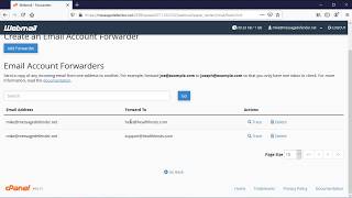 How to setup email forwarders in your cPanel  Roundcube email [upl. by Goldner507]