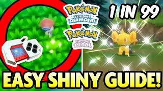 EASY SHINY HUNTING GUIDE How to use the POKERADAR in Pokemon Brilliant Diamond and Shining Pearl [upl. by Lomax]