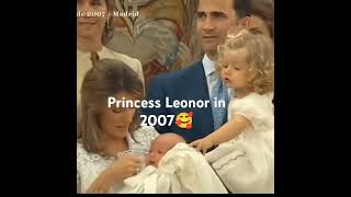 Princes Leonor in 2007 Royalworldfandom foryou viralshort leonor spain fy fypシ゚viral shorts [upl. by Rehpotsihc]