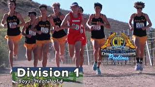 2021 XC  CIFss Prelims 26 Boys D1 Heat 1 [upl. by Rozina]