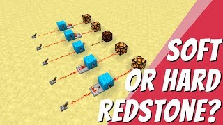 Minecraft Redstone Hard Power vs Soft Power in Redstone Blocks Whats the DIfference Avomance 2019 [upl. by Noakes]