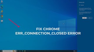 How To Fix ERRCONNECTIONCLOSED ERROR in Windows 10 11 fixed  2023 [upl. by Tyoh273]