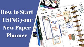 How to Start Using Your New Paper Planner [upl. by Eirrek70]