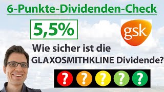 GLAXOSMITHKLINE Aktie Wie sicher ist die Dividende  6PunkteDividendenAnalyse Rangliste [upl. by Arinaj]