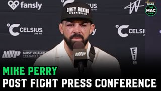 Mike Perry responds to Conor Mcgregor’s “You’re Fired” comments  Post Fight Press Conference [upl. by Yrtnej]