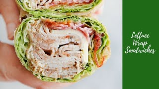 Lettuce Wrap Sandwiches  Lexis Clean Kitchen [upl. by Reyem]