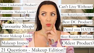 21 Questions Makeup Edition  Allie Glines [upl. by Lindberg]