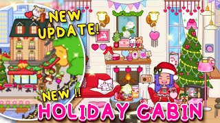 Miga World NEW UPDATE❗ HOLIDAY CABIN 🏡🎄 NEW LOCATION UPDATEMiga town tocaboca [upl. by Asiela139]