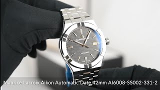 Maurice Lacroix Aikon Automatic Date 42mm AI6008SS0023312 [upl. by Lejna101]