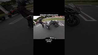 Kawasaki ninja h2r vs Bimota tesi h2 drag race shorts rider viral [upl. by Beaulieu]