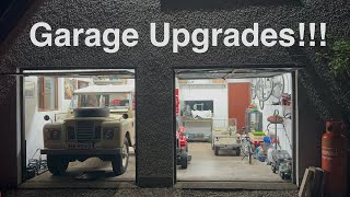 Garage Workshop Upgrades  New LED lights new paint workbench modified and a Myford lathe [upl. by Eimareg442]