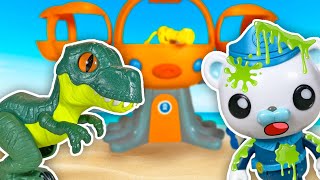 MAGIC SURPRISE TOYS Octonauts Captain Barnacle Slimed amp Rescued Baby BLUEY  Octopod [upl. by Areek]