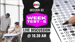 Week Test  5  Live Discussion  TNPSC Group 2A Mains  Mission 80 [upl. by Kylie70]