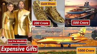 Anant Ambani amp Radhika Merchant 10 Most Expensive 2ng Pre Wedding Wedding Gifts From Bollywood Stars [upl. by Nuahsar]