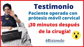 👉 Testimonio Paciente tras una Cirugía Cervical con prótesis discales [upl. by Acinorav]