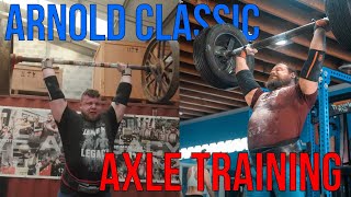 Arnold Strongman Classic 2024 Training  Apollons Axle [upl. by Aryajay375]