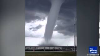 Up Close View of a Waterspout [upl. by Leakcim]