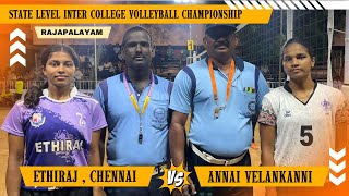 🔥 Ethiraj Vs Annai Velankanni  4K HD Live  Tamilnadu State Inter College Championship  2024 [upl. by Kirkpatrick]